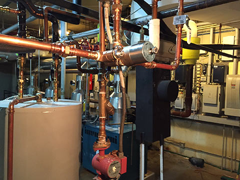 New mixing valve installation