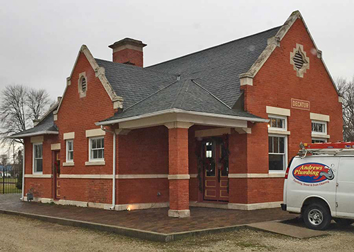 Plumbing remodel for the Pensy Depot, Decatur, Indiana