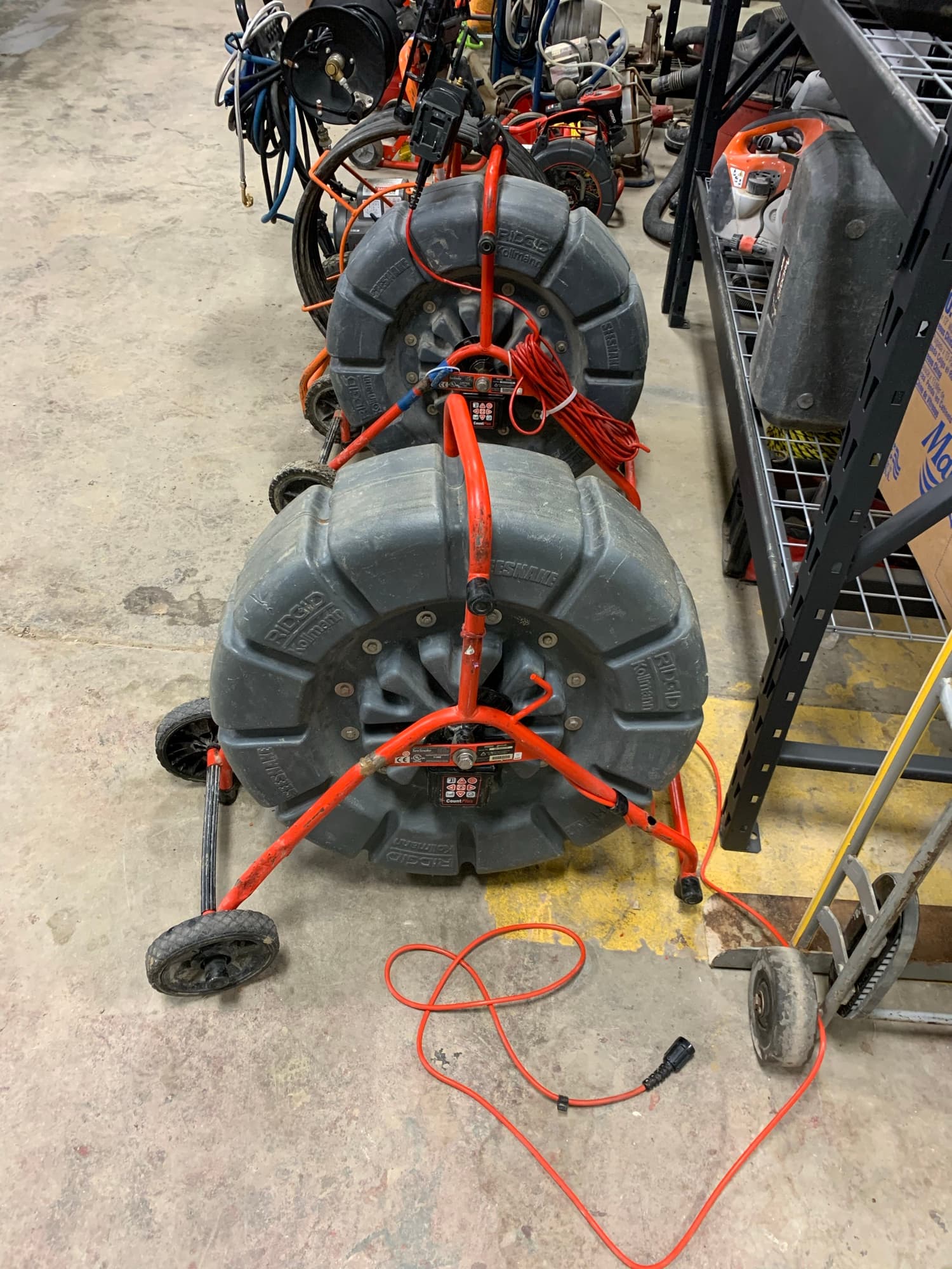 Andrews Plumbing sewer camera and drain cleaning reels